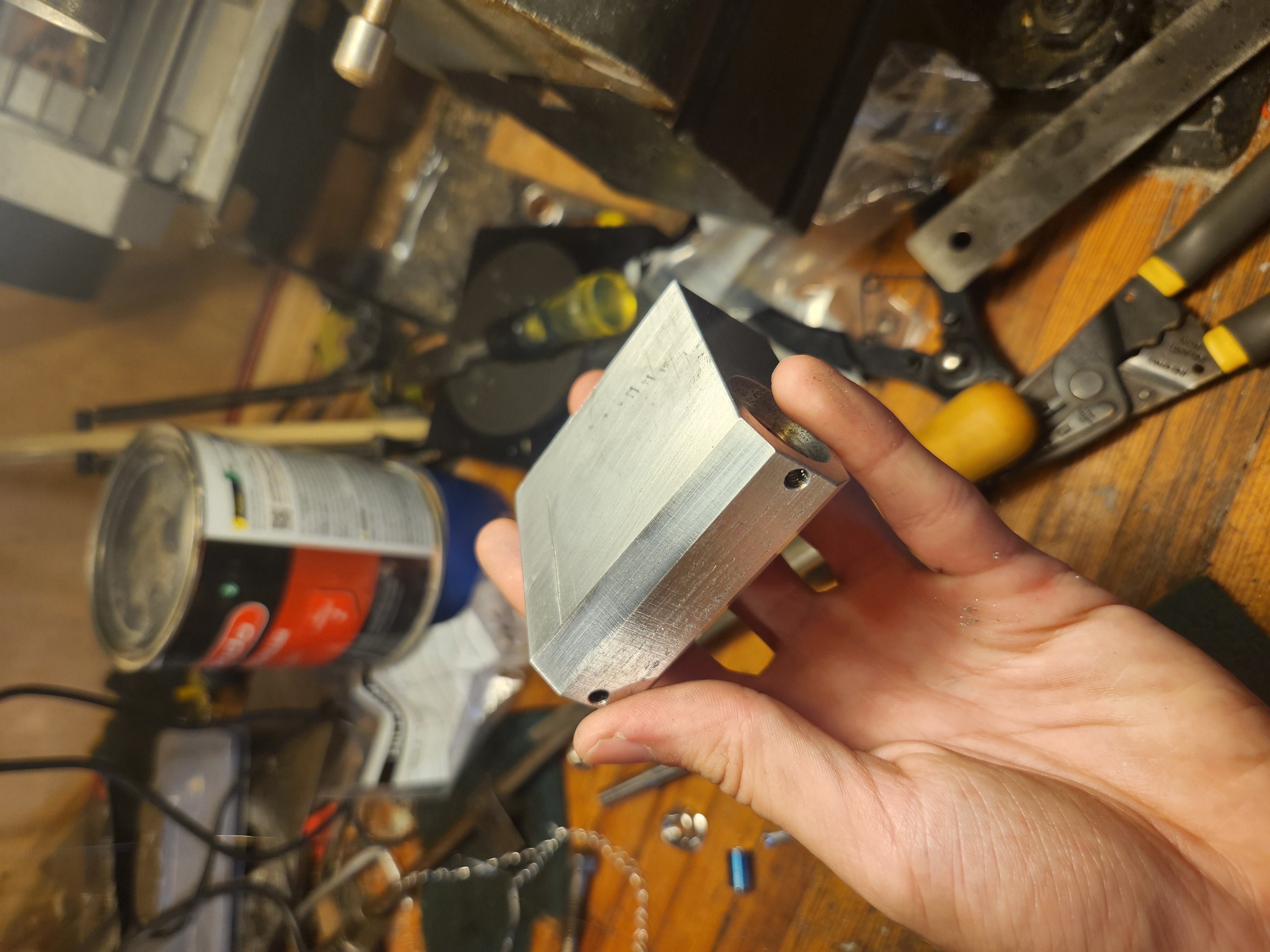 Cutting bearing seats and drilling main hole